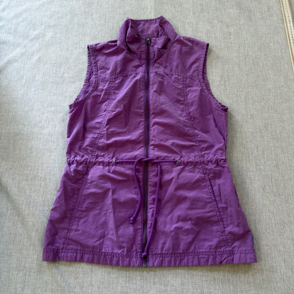 Columbia Vest Women's Medium Purple Full Zip Utility Gorpcore Colorful Dopamine